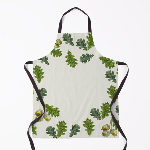 Item preview, Hidden Heart in Oak Leaves Acorns by BeeFoxTree (Cream) designed and sold by BeeFoxTree.