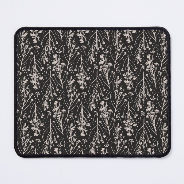 Item preview, Dark Moody Tried Plants Black and Beige Pattern designed and sold by illidesign.