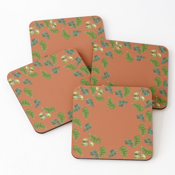 Item preview, Copy of Hidden Heart in Oak Leaves Acorns by BeeFoxTree (Forest) designed and sold by BeeFoxTree.