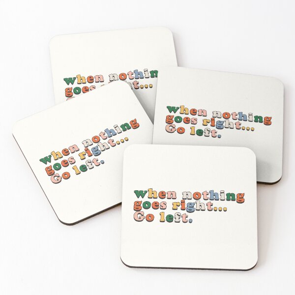 Item preview, When Nothing Goes Right... Go Left | Inspirational Quote -  designed and sold by PurpleLoveStore.