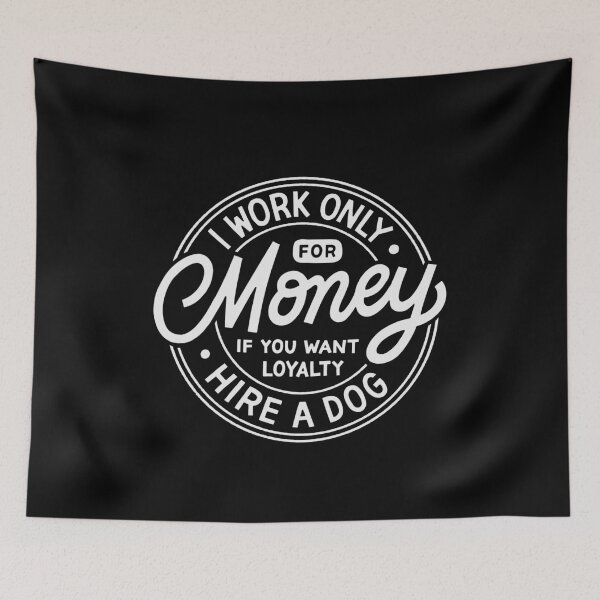 Item preview, Funny Employee I Work Only For Money designed and sold by Zagach Letters.