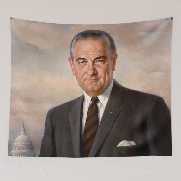 Item preview, Official Presidential portrait of Lyndon Baines Johnson designed and sold by romeobravado.
