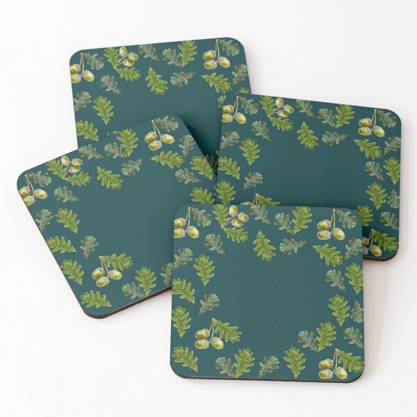 Item preview, Hidden Heart in Oak Leaves Acorns by BeeFoxTree (Moody) designed and sold by BeeFoxTree.