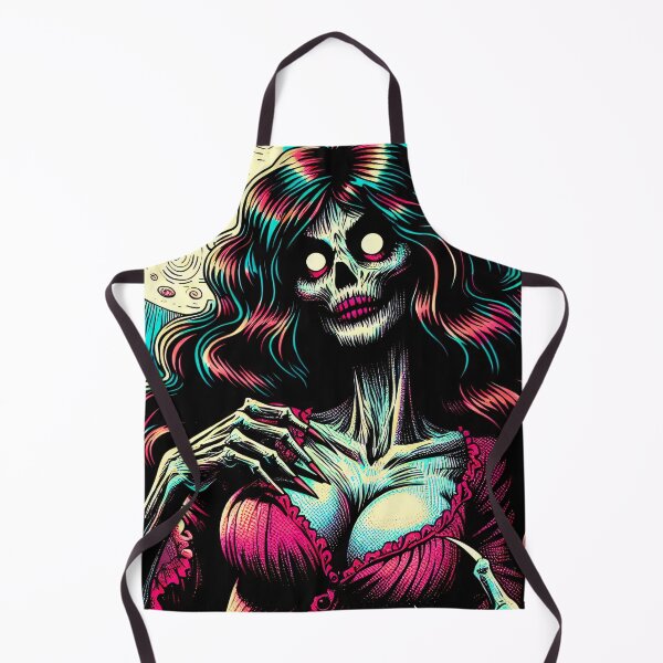 Item preview, Trippy Psychedelic Long Haired Zombie Babe designed and sold by AIPixelMaster.