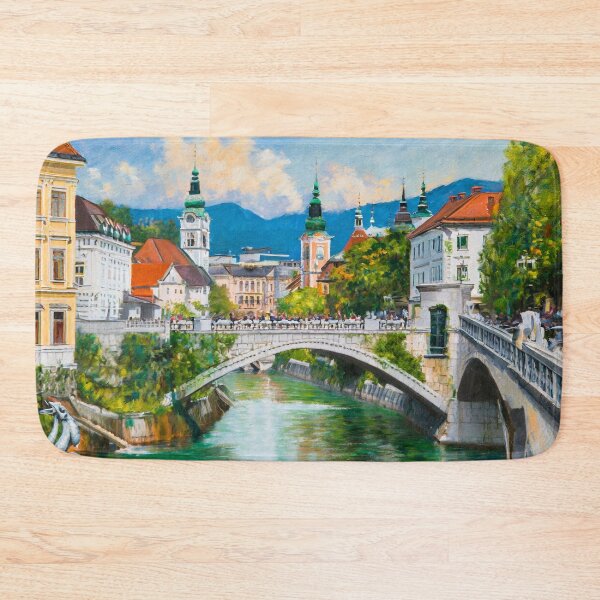 Item preview, Ljubljana City Slovenia Art Print  designed and sold by MakeInShop.