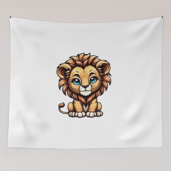 Item preview, Cute baby lion designed and sold by Inspyralia.