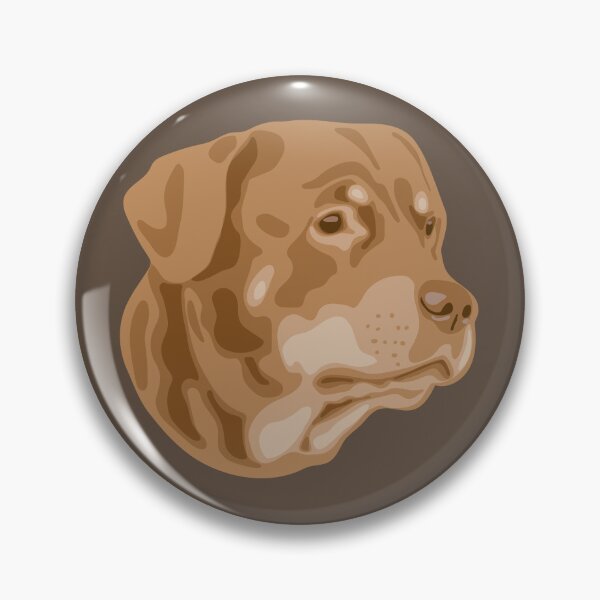 Item preview, DuFauna Brown Rottweiler Face Portrait designed and sold by DuFauna.