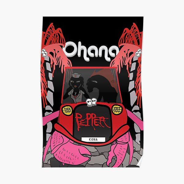 Pepper Kona Car Poster
