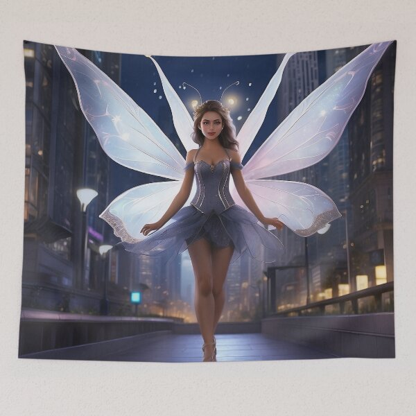 Item preview, Cityscape Sprite | Urban Fairy Amongst Lights and Skyscrapers designed and sold by MysticFable.