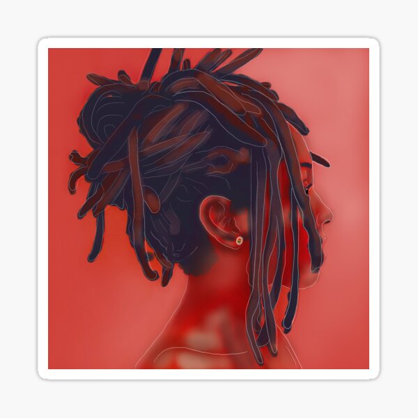 Red Locs Sticker