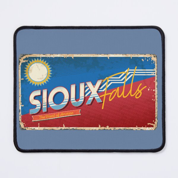 Item preview, SIOUX FALLS City South Dakota USA Sticker T-Shirt 01 designed and sold by LocationInks.