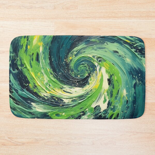 Item preview, Nautical Whirlpool - Beautiful Aquatic Blue Green Ocean Universe Abstract Painting Gift Decor designed and sold by GrinGalore.