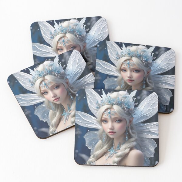 Item preview, Winter's Elegance | Frosty Fairy in a Snow-Kissed Grove designed and sold by MysticFable.