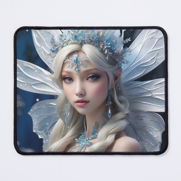 Item preview, Winter's Elegance | Frosty Fairy in a Snow-Kissed Grove designed and sold by MysticFable.