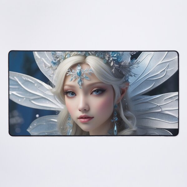 Item preview, Winter's Elegance | Frosty Fairy in a Snow-Kissed Grove designed and sold by MysticFable.