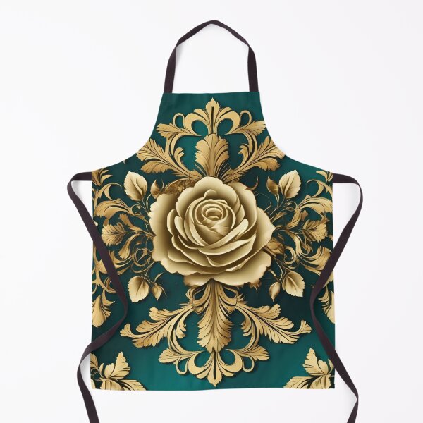 Item preview, Gold Rose Teal and Gold Baroque designed and sold by DesignsByPrnces.