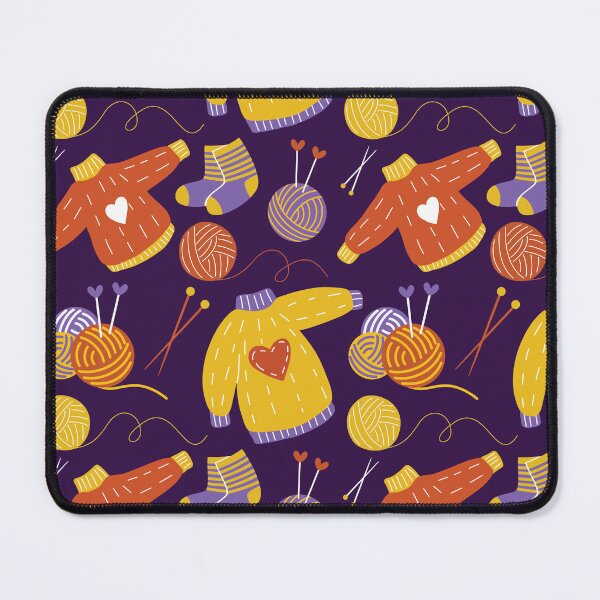 Item preview, Knitted with love (dark purple) designed and sold by Julia Tsilman.