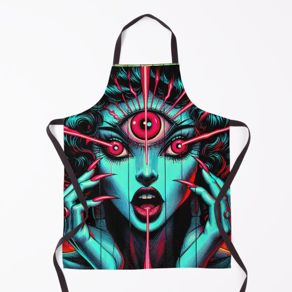 Item preview, Trippy Psychedelic 80's Synthwave Third Eye Visions designed and sold by AIPixelMaster.