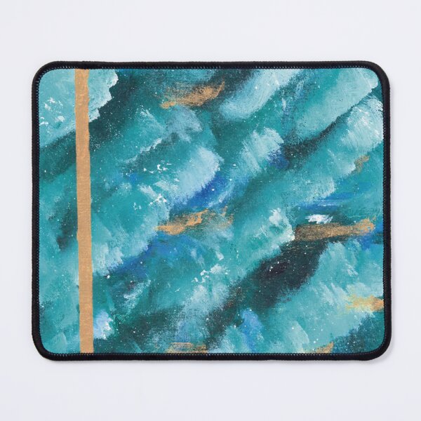 Item preview, Greece Waters, Colored with gold, Acrylic painting  designed and sold by Lunardreams54.