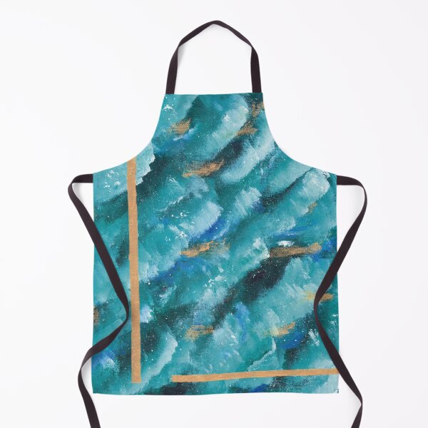 Item preview, Greece Waters, Colored with gold, Acrylic painting designed and sold by Lunardreams54.
