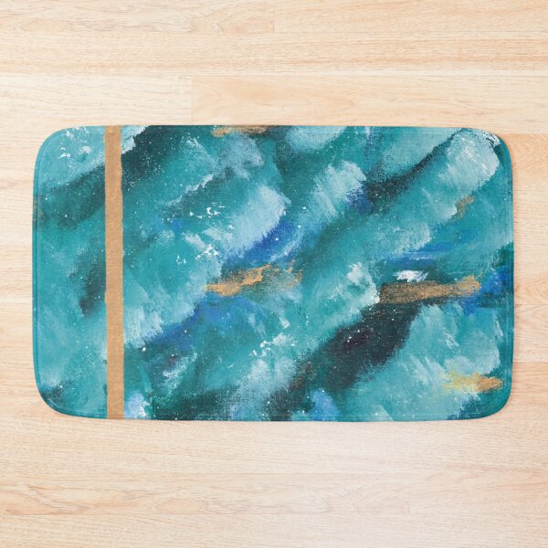 Item preview, Greece Waters, Colored with gold, Acrylic painting  designed and sold by Lunardreams54.