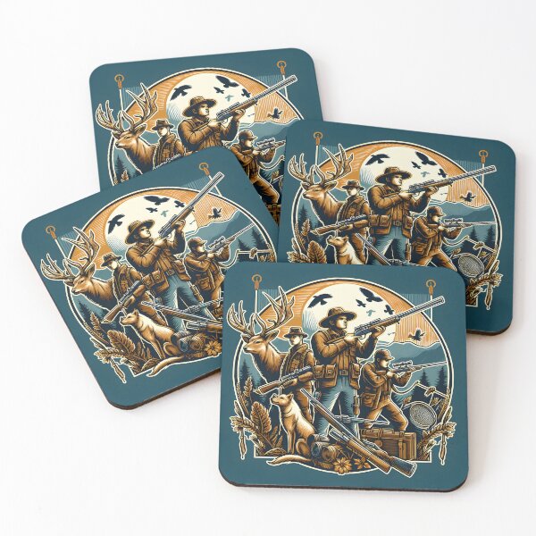 Item preview,  Fearless Hunters Hunting in Jungle designed and sold by vectorillus.