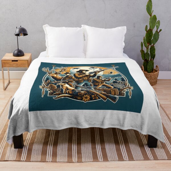 Item preview, Fearless Hunters Hunting in Jungle designed and sold by vectorillus.