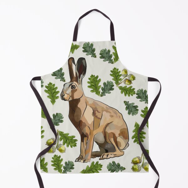 Item preview, Hare with Oak Leaves Acorns by BeeFoxTree (Cream) designed and sold by BeeFoxTree.