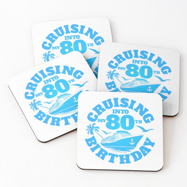Item preview, 80th Birthday, Cruising into my 80 th Birthday designed and sold by iclipart.