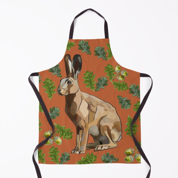 Item preview, Hare with Oak Leaves Acorns by BeeFoxTree (Terracotta) designed and sold by BeeFoxTree.