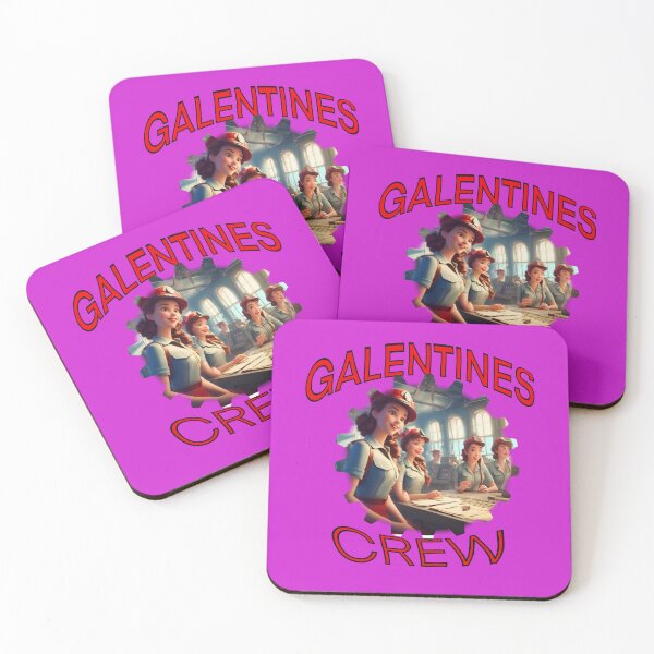 Item preview, Happy American Girls Galentines crew on submarine on Galentines day and Galentines party, gift idea for Galentines day designed and sold by sailorsam1805.