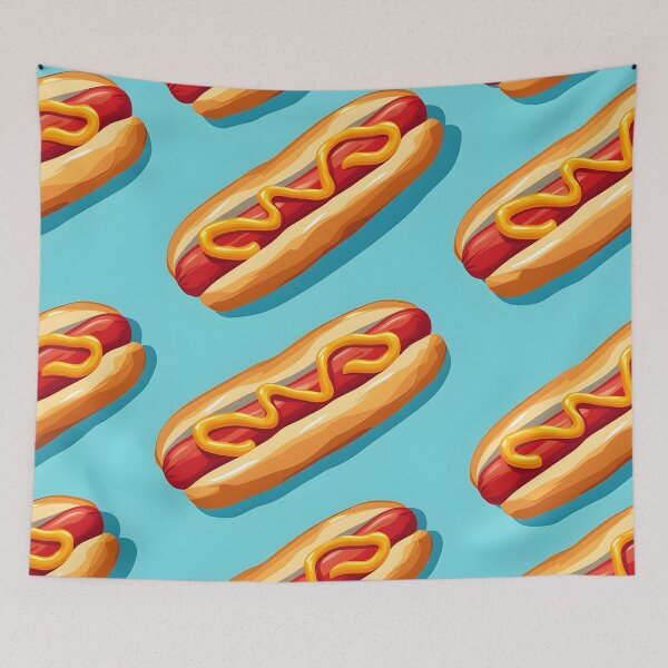 Item preview, Sizzle and Style: A Digital Delight of Hotdog Elegance designed and sold by PixelCatalyst.