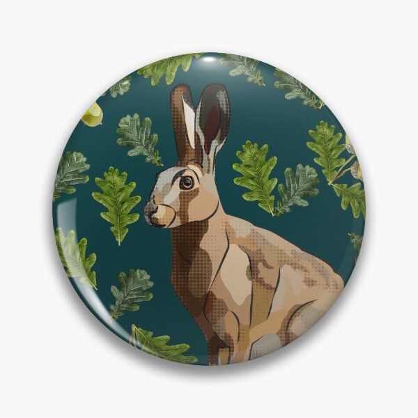 Item preview, Hare with Oak Leaves Acorns by BeeFoxTree (Moody) designed and sold by BeeFoxTree.