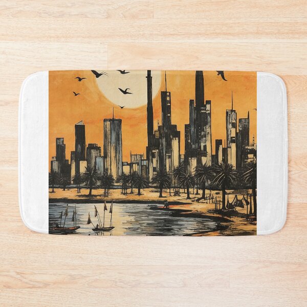Item preview, Kuwait travel vintage colorful anime graphics designed and sold by wonderfulpark.