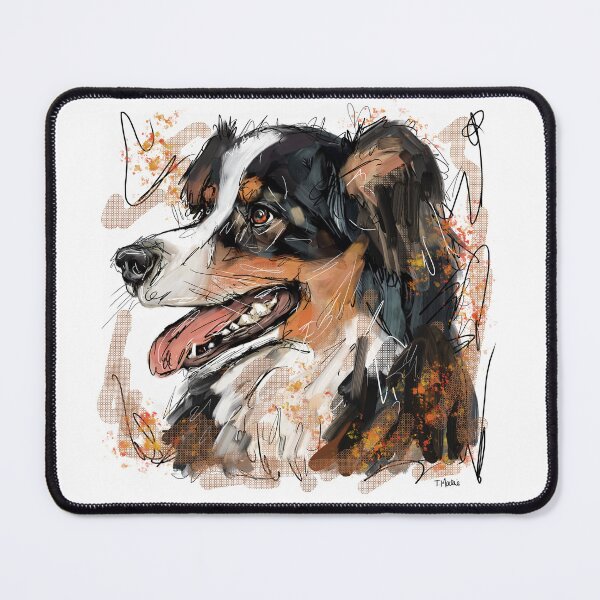 Item preview, Black Tri Colour Australian Shepherd designed and sold by TraceyMackieArt.