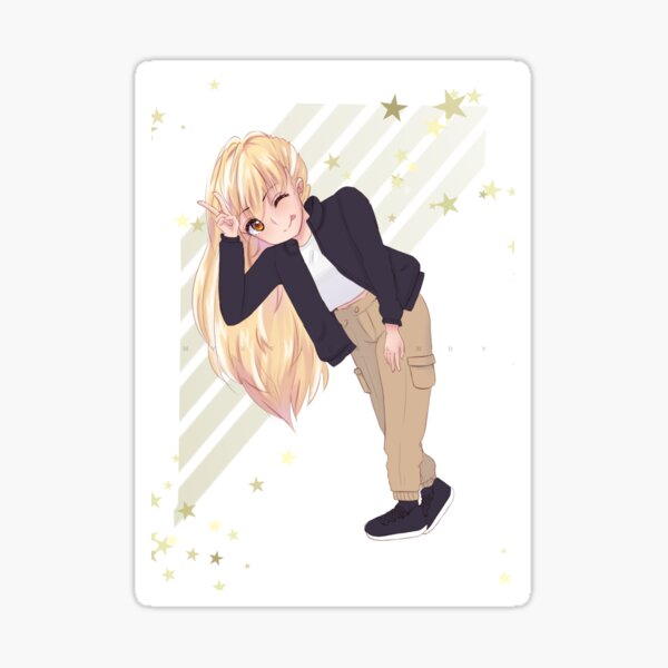 Vista previa del artículo con la obra «Hermosa chica rubia anime», diseñado y vendido por MysticKandy.