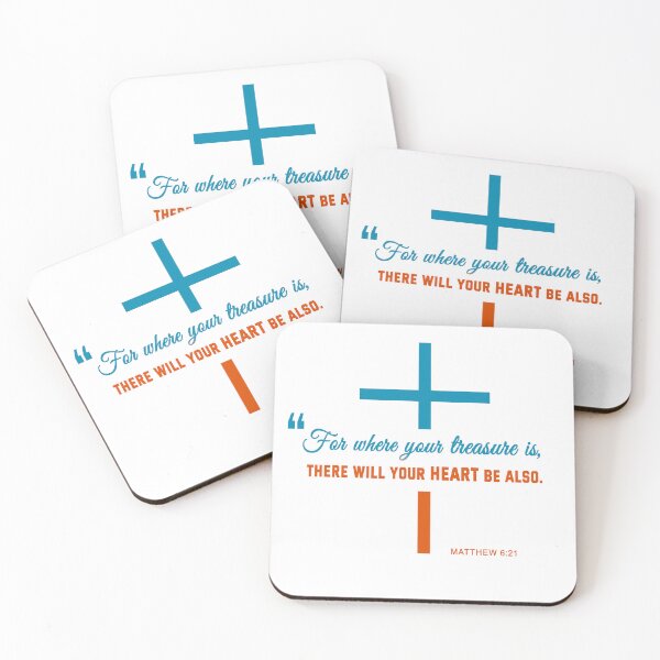 Item preview, "For where your treasure is, there will your heart be also." Matthew 6:21 [Light Version] designed and sold by CreativeX7.