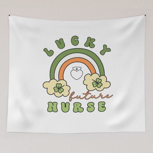 Item preview, Lucky Future Nurse for Kids, St. Patricks Day Kids Gift, Future Nurse, Lucky Shamrock, Rainbow Lucky Future Nurse Kids designed and sold by throuplescorner.