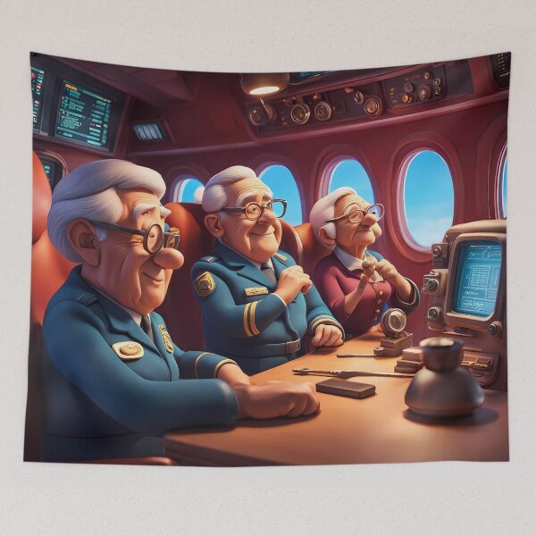 Item preview, Pensioners as commercial aircrew designed and sold by Colin Bentham.