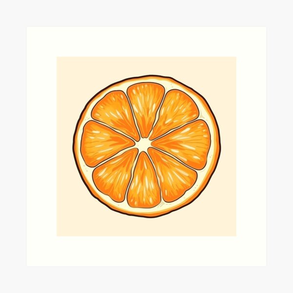 Tangerine Slice Art Prints for Sale