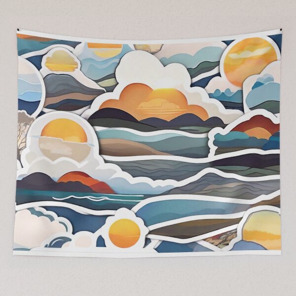 Item preview, Abstract Riverbanks (480) designed and sold by WASjourney.