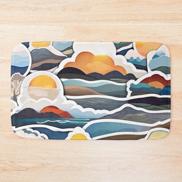 Item preview, Abstract Riverbanks (480) designed and sold by WASjourney.