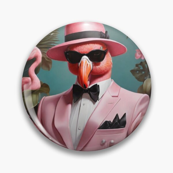 Item preview, Pink Secret Agent Flamingo designed and sold by NeatThingLover.