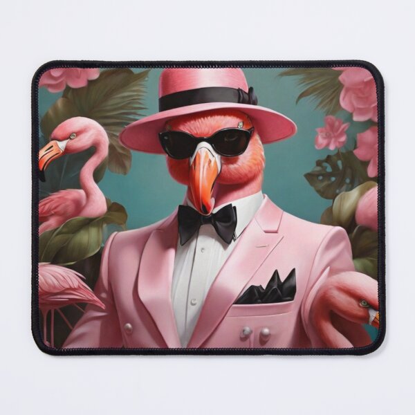 Item preview, Pink Secret Agent Flamingo designed and sold by NeatThingLover.