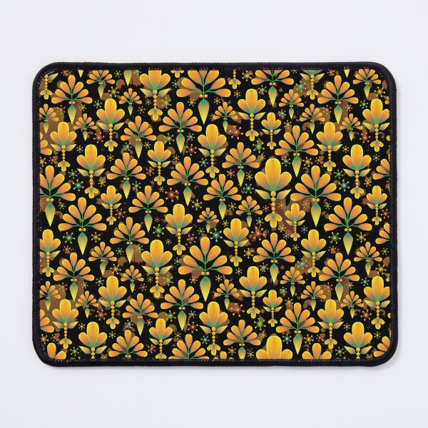 Item preview, abstract design with golden flowers designed and sold by MPDesign84.
