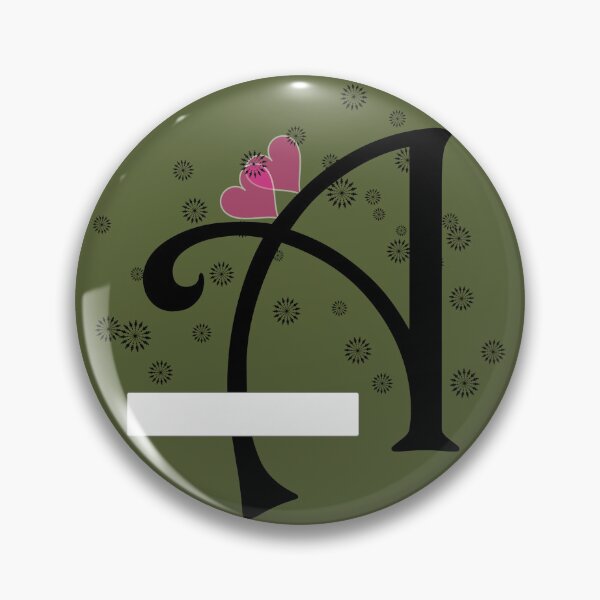 Item preview, Stylized letter design with swirls and snowflake like shapes surrounding it and two pink hearts are placed near the center of design adding a touch of color to the predominantly black and white image designed and sold by Dhamm  Jyoti.