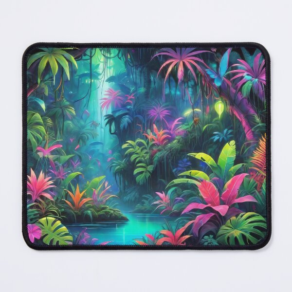 Item preview, Vivid Neon-Hued Jungle (487) designed and sold by WASjourney.