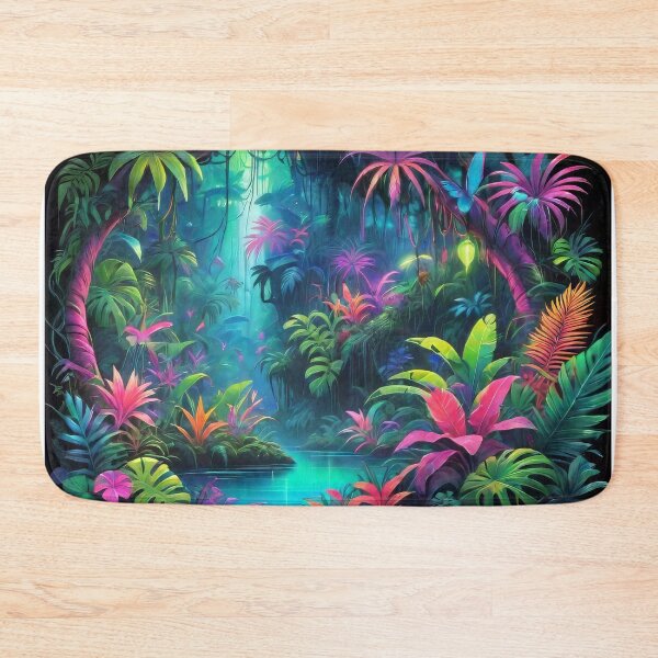 Item preview, Vivid Neon-Hued Jungle (487) designed and sold by WASjourney.