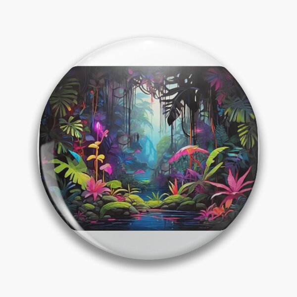 Item preview, Iridescent Jungle Painting (489) designed and sold by WASjourney.