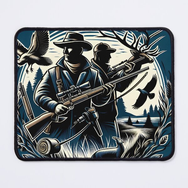 Item preview,  Fearless Hunters Hunting in Jungle designed and sold by vectorillus.